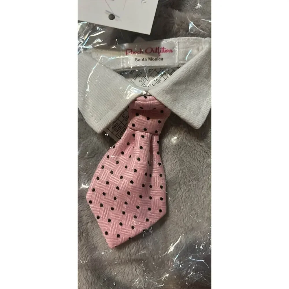 Pooch outfitters pink Elliot shirt collar